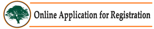 "Online Application for Registration" header